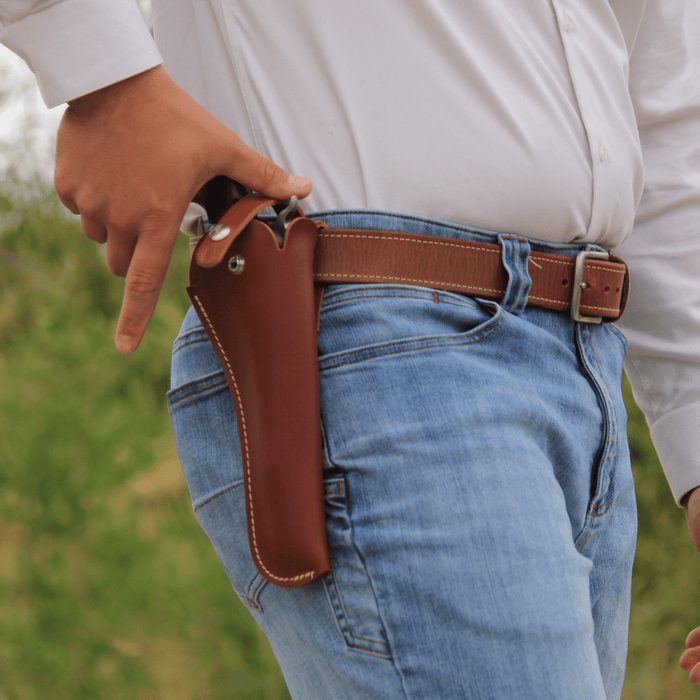 Leather Gun Belt Double Stitching - Gun Holsters, Rifle Slings and Knife  Sheathes 