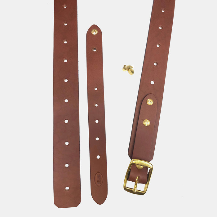 Hunter Company Adjustable Cartridge Belt - Antique Chestnut Tan For .38/.357 Caliber