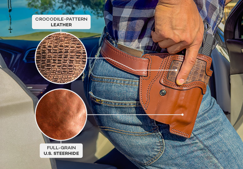 American Steerhide. Exotic Finish.