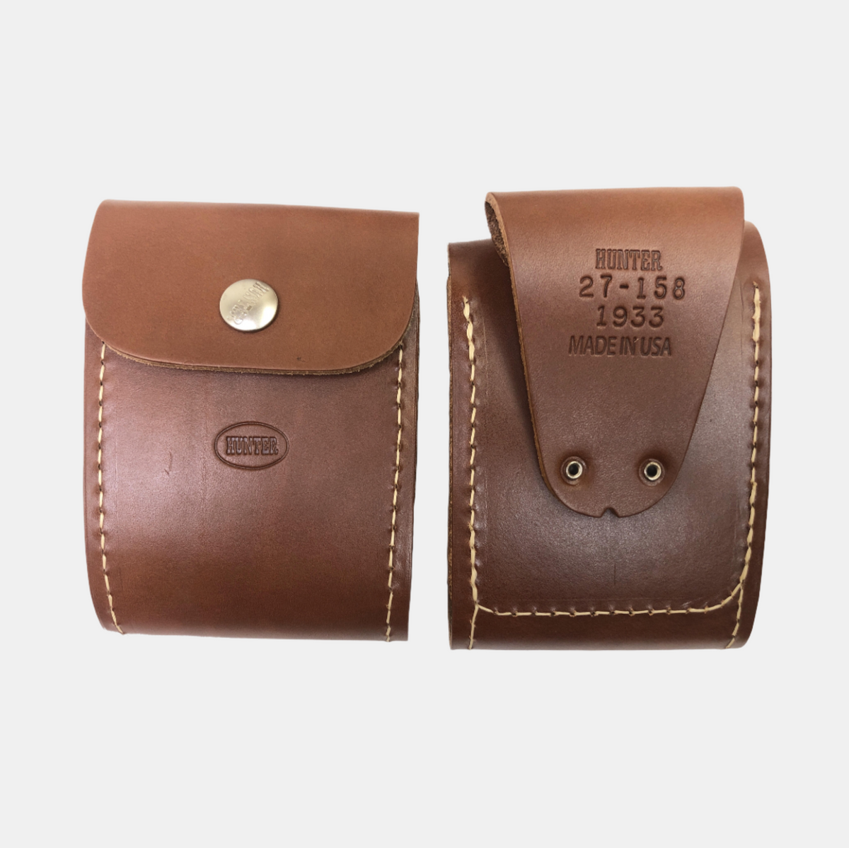 Leather Rifle Cartridge Carrier — Hunter Company